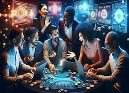 Pengguna mengakses dan bermain live casino melalui perangkat mobile